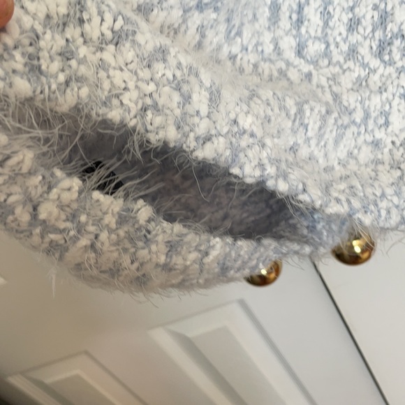 Soft & Eye Lash Sky Blue & White Sweater by Buffalo/ Size XXL - Picture 9 of 10